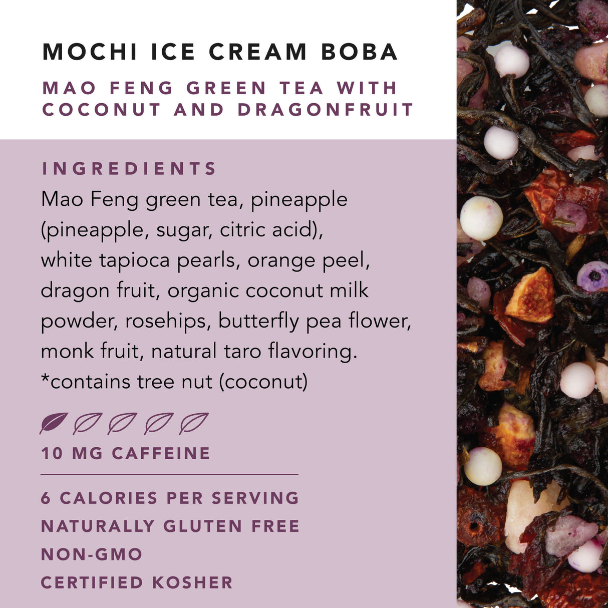 Mochi Ice Cream Boba Tea, 12 Sachets