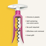 Savoy Easy Turn Corkscrew in Assorted Colors