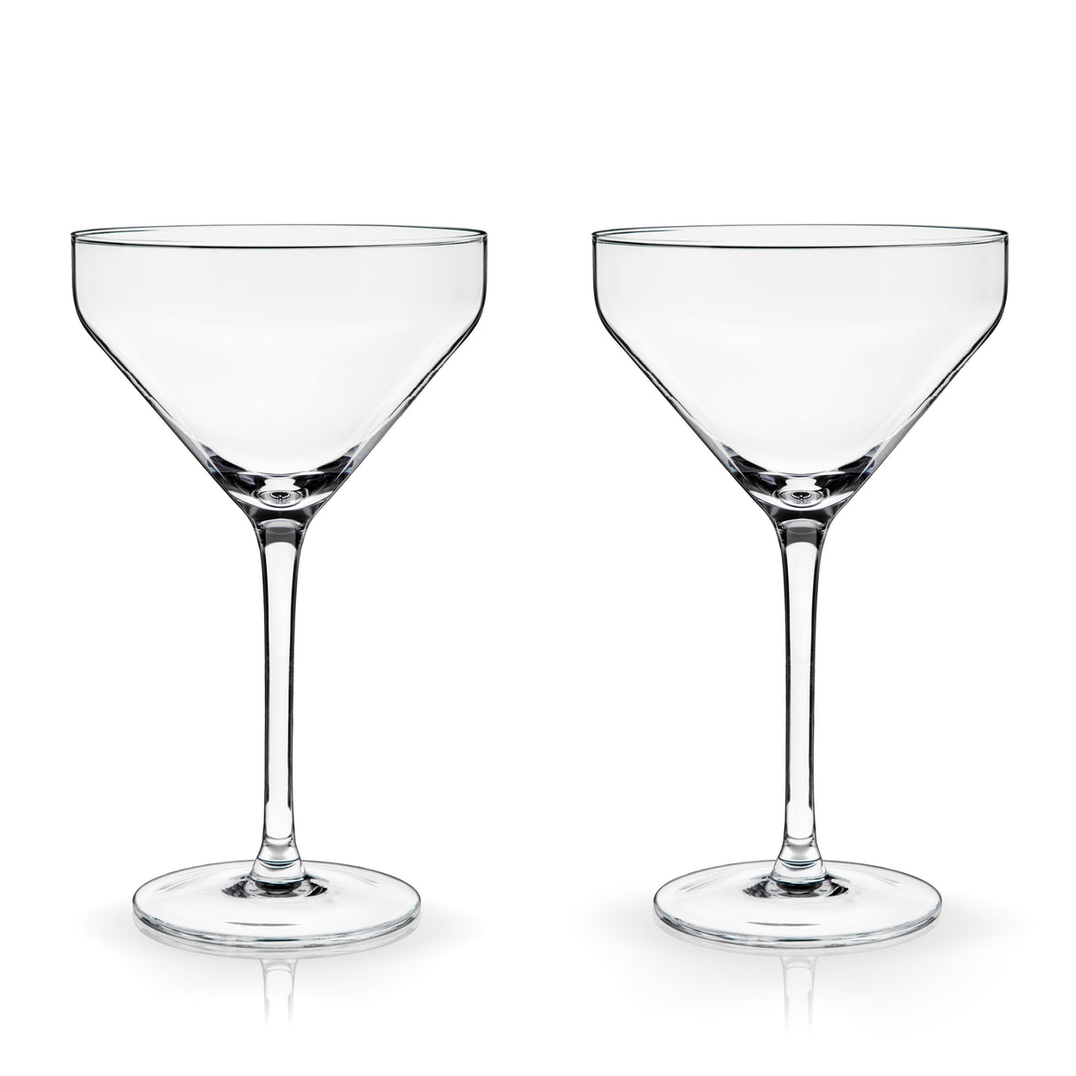 Raye Crystal Angled Martini Glasses, Set of 2