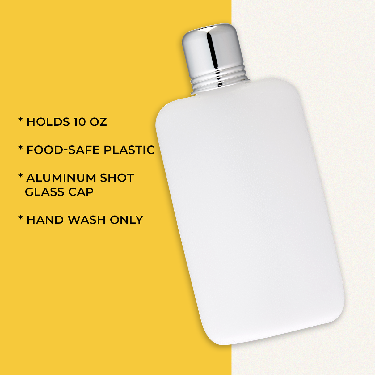 Savoy 10 oz Plastic Flask