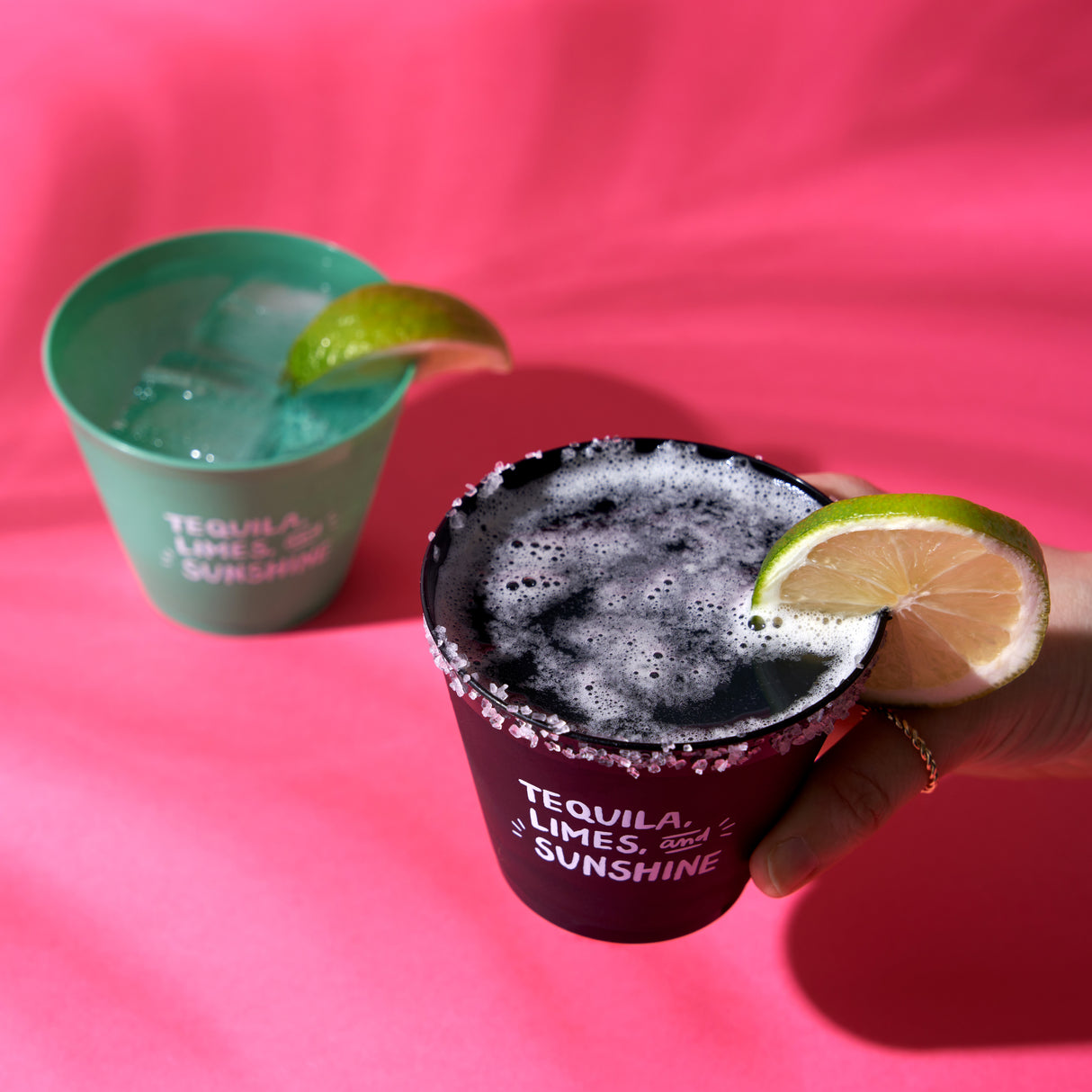 Tequila Lime Sunshine Frosted Cups, Set of 12