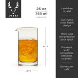 Viski Professional Crystal Extra Large Mixing Glass