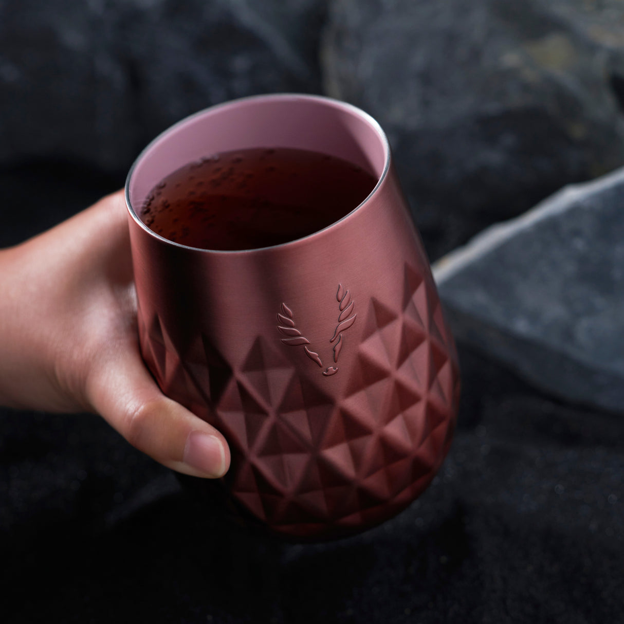 Paragon Stainless Steel Wine Tumbler in Vintage Rose