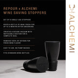 Alchemi x Repour Wine Saving Stoppers, Set of 6