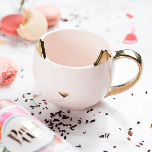 Chloe Cat Mug in Pink