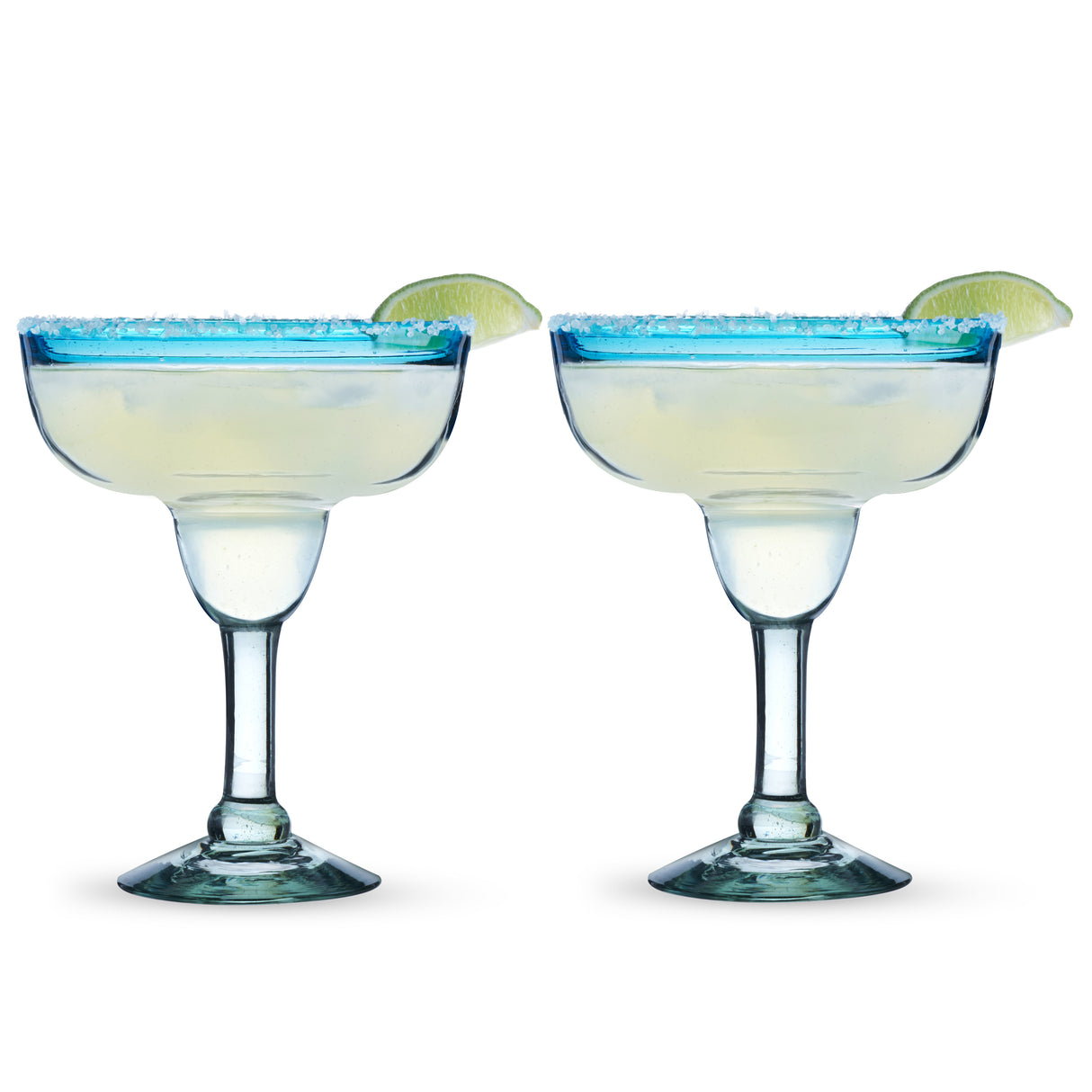 Segunda Vida Primavera Recycled Margarita Glasses, Set of 2