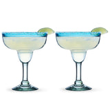 Segunda Vida Primavera Recycled Margarita Glasses, Set of 2