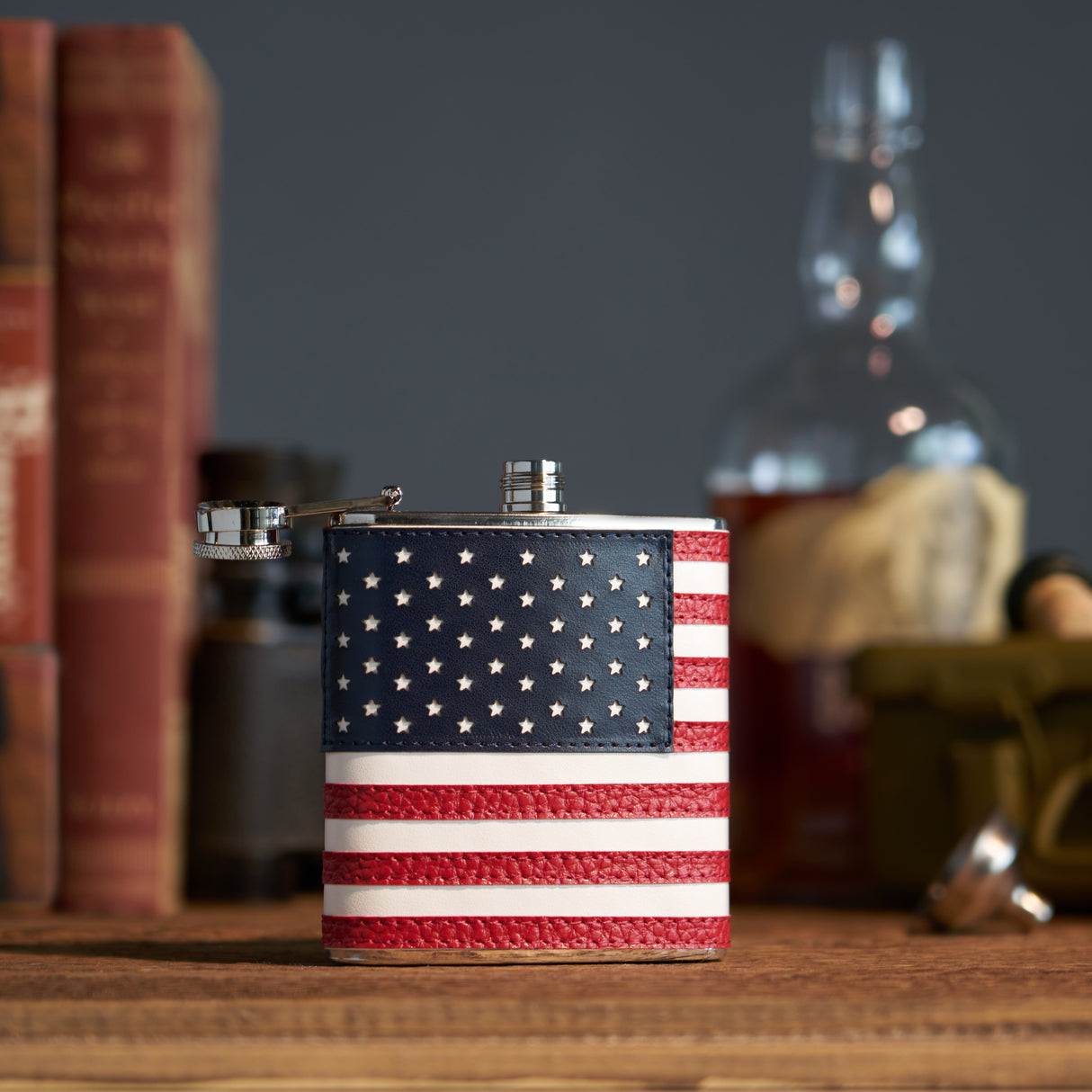 American Flag 6 oz Stainless Steel Flask