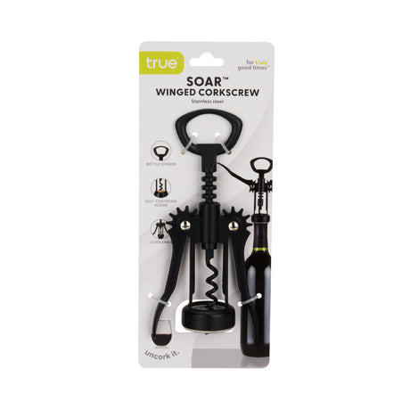 Soar Winged Corkscrew in Matte Black