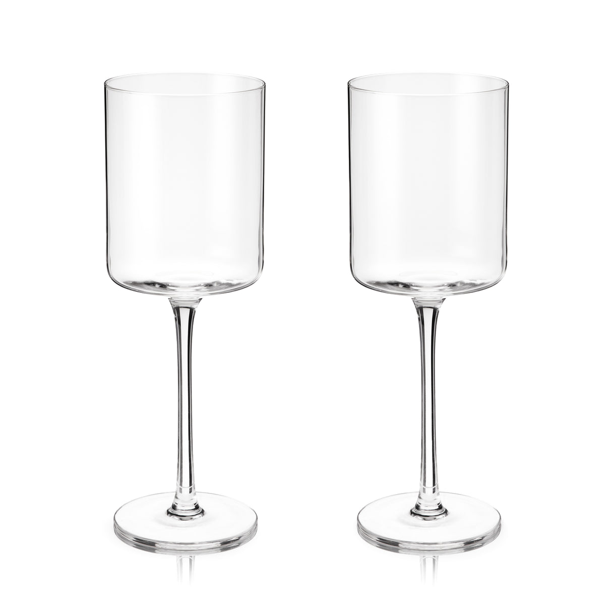 Laurel Crystal White Wine Glasses, Set of 2