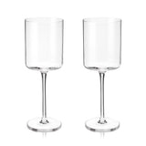 Laurel Crystal White Wine Glasses, Set of 2