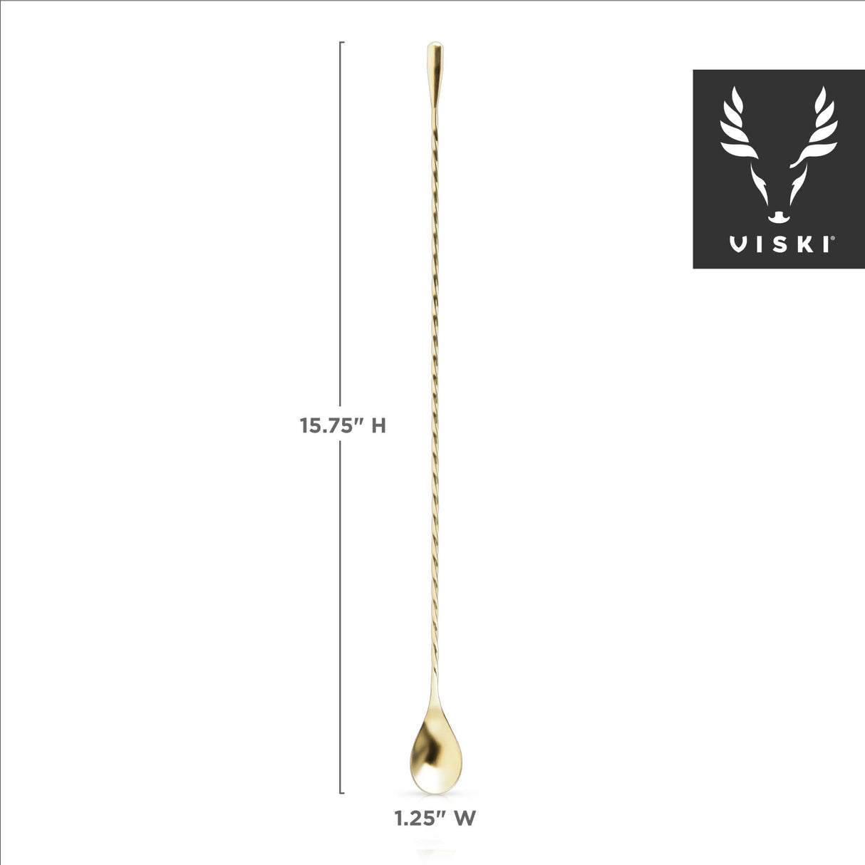 Belmont 40cm Weighted Bar Spoon in Gold