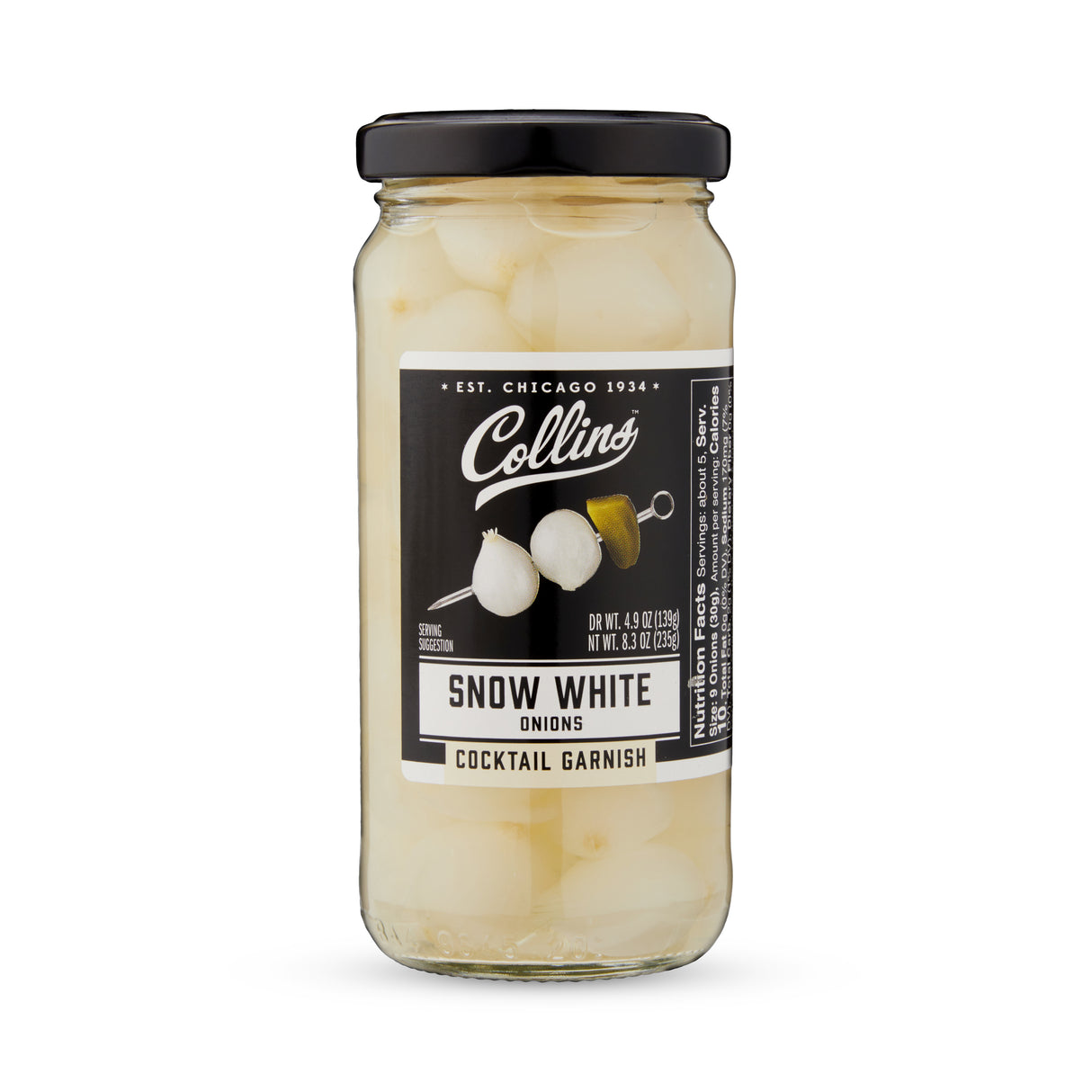 Snow White Cocktail Onions, 8 oz