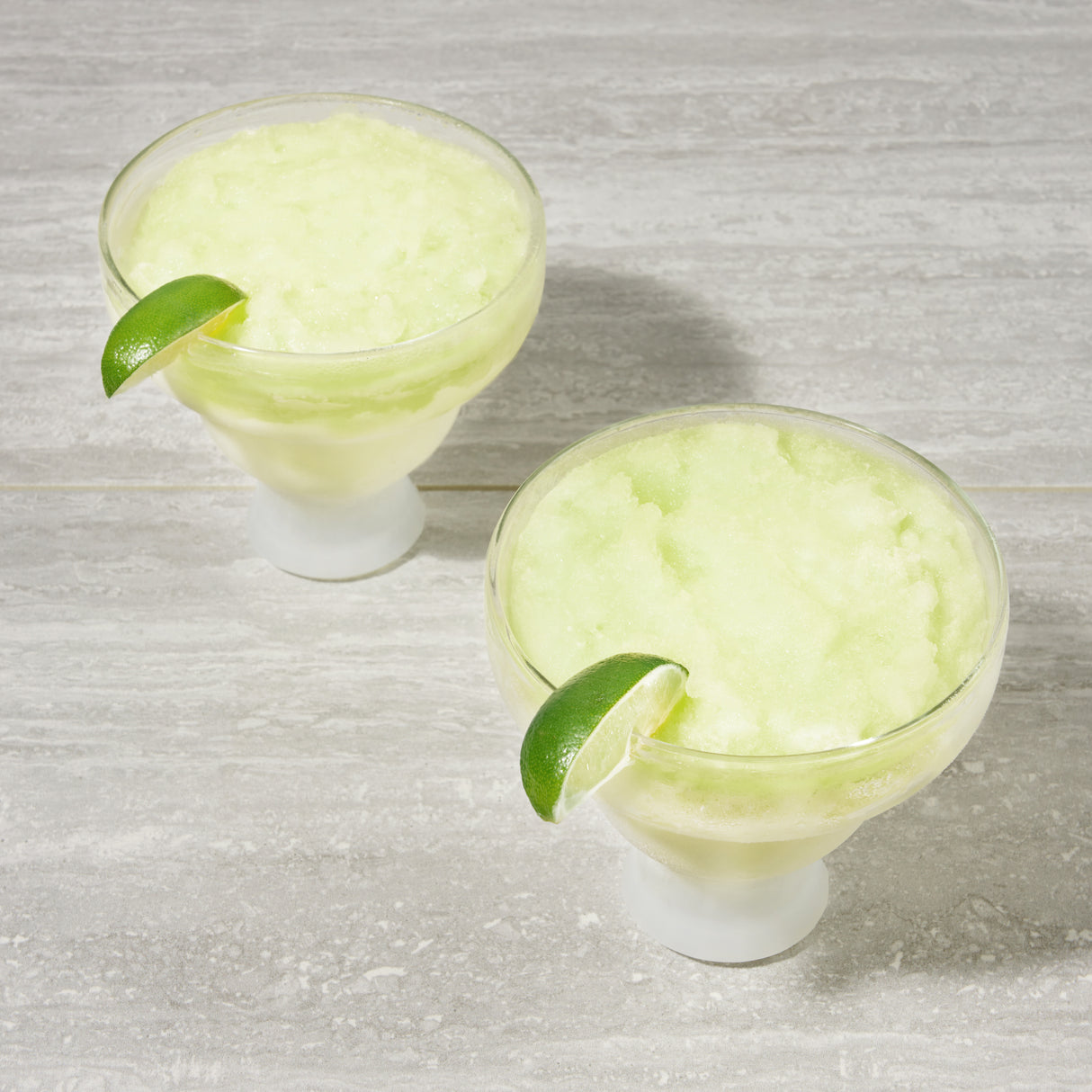 Glass FREEZE Margarita Cooling Cup, Set of 2