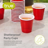 Party 1.75 oz Lil Red's Plastic Cups in Red, Set of 20