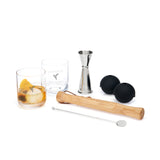 Viski Professional 7-Piece Muddled Barware Set in Stainless Steel