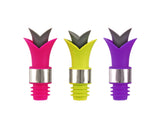 Lily Silicone Stopper & Pourer in Assorted Brights