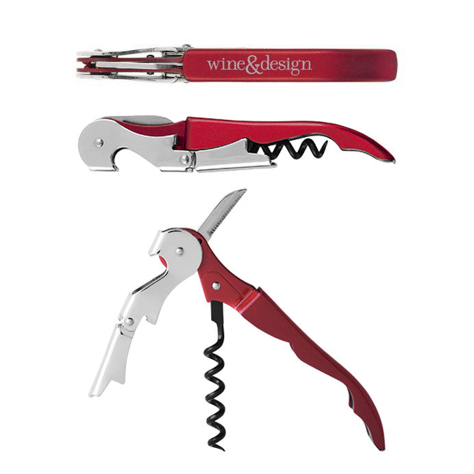 Truetap Waiter's Corkscrew in Metallic Red, Bulk