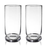 Mercury Crystal Highball Glasses, Set of 2