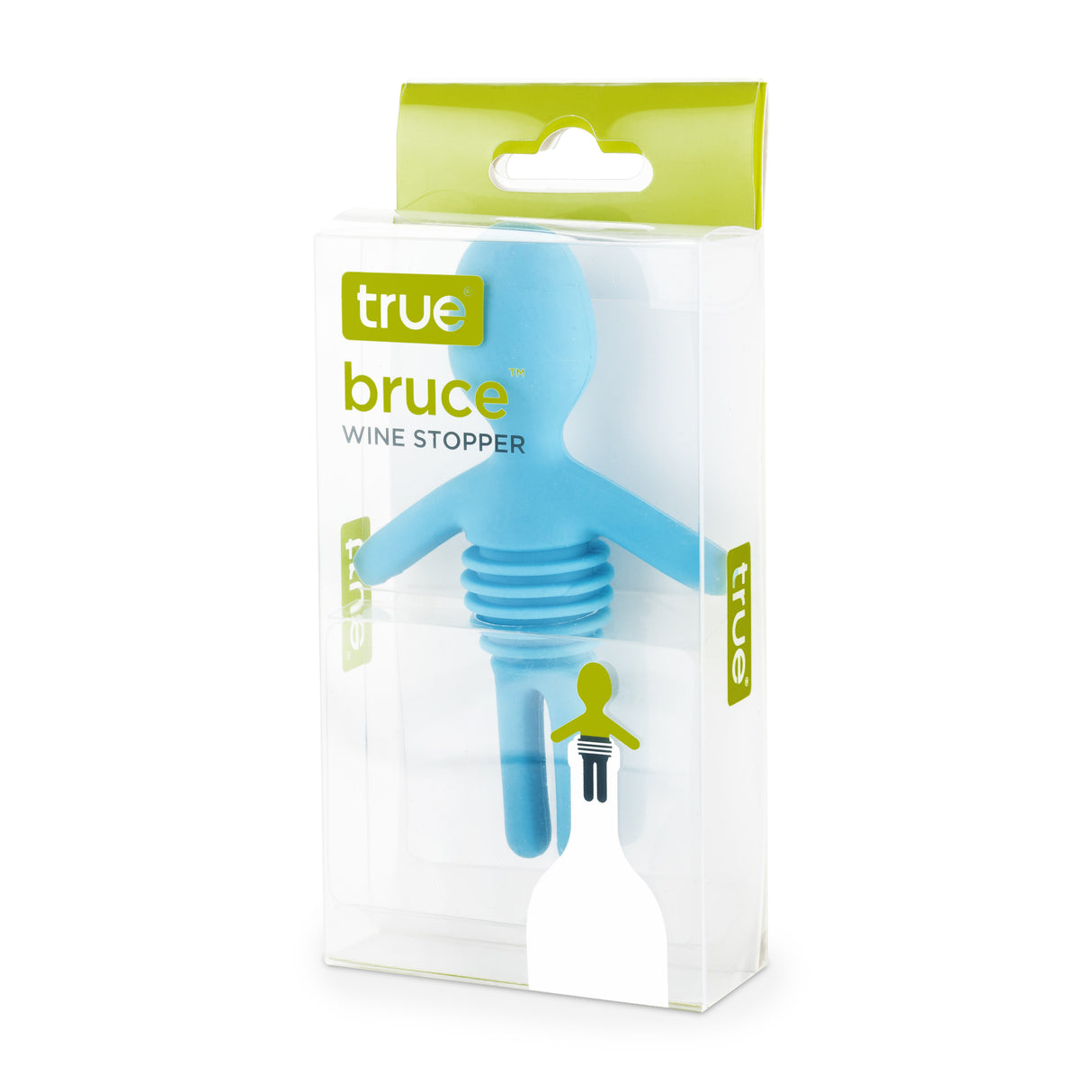 Bruce Silicone Bottle Stopper in Assorted Colors