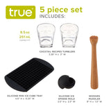 Muddled 5-Piece Mixologist Barware Set