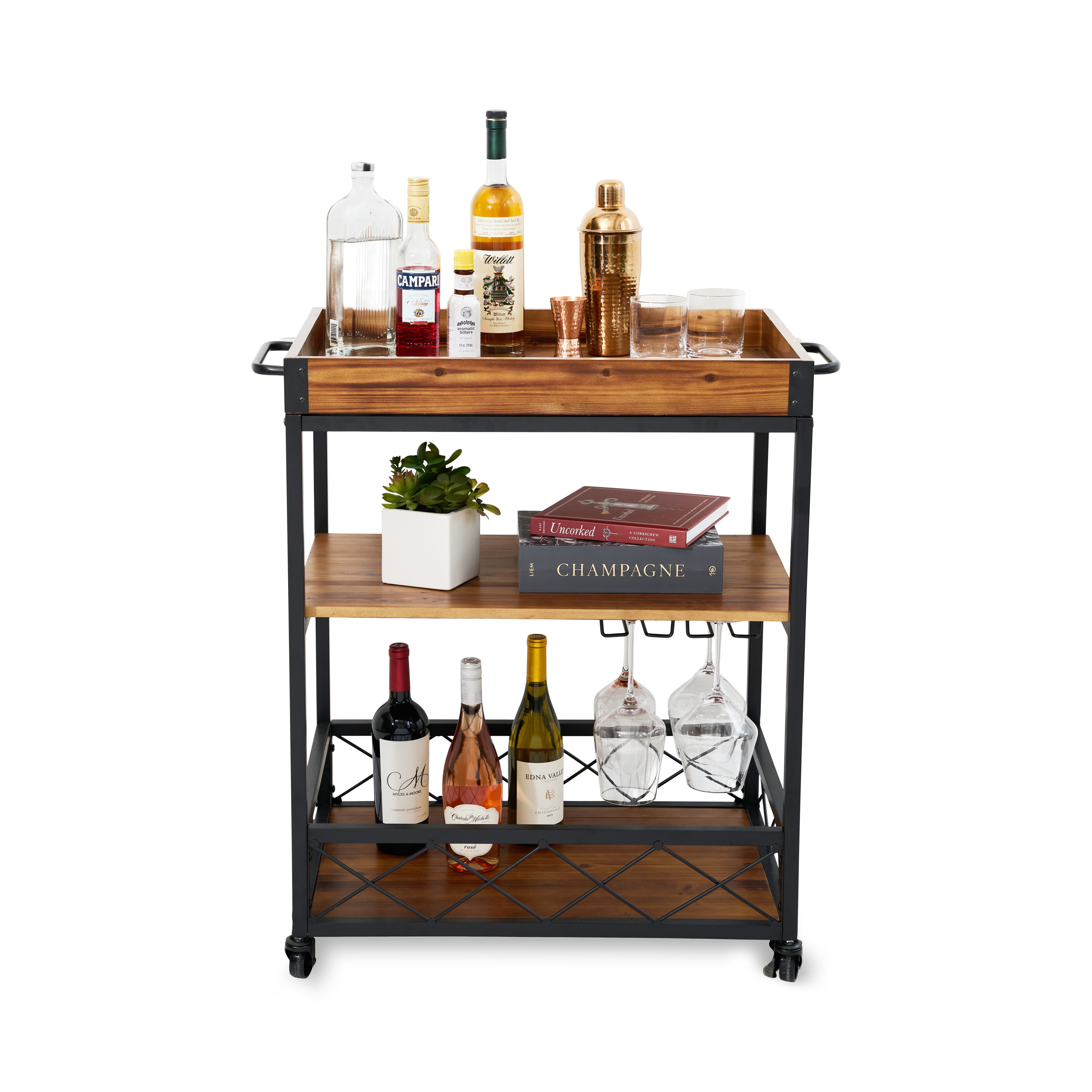Modern Manor Bar Cart - Thumbnail 5