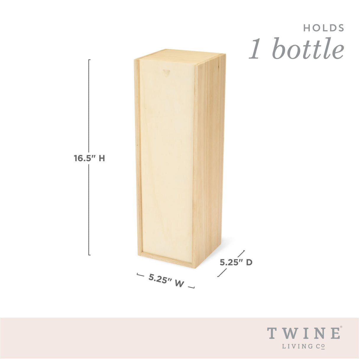 Magnum Bottle Paulownia Wood Wine Box