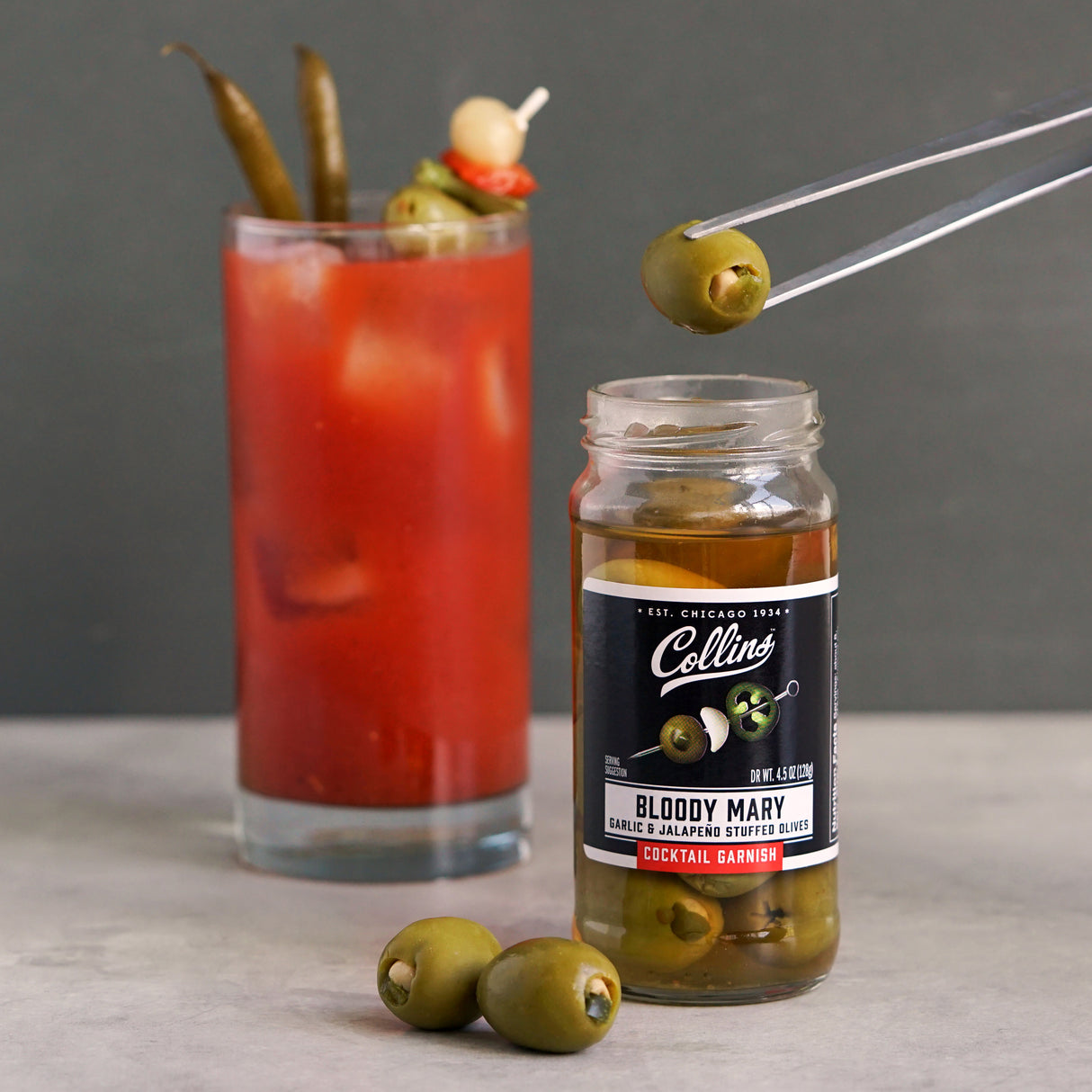 Bloody Mary Olives, 4.5 oz