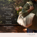 Canvas Grocery Tote, 8.3 gallon