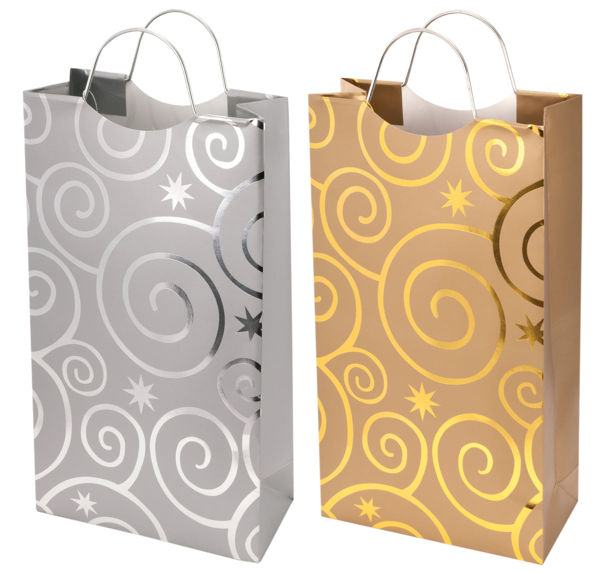 Swirl Two Bottle Wine Bag in Assorted Colors