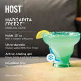 Margarita FREEZE Cooling Cup in Aqua, Set of 2