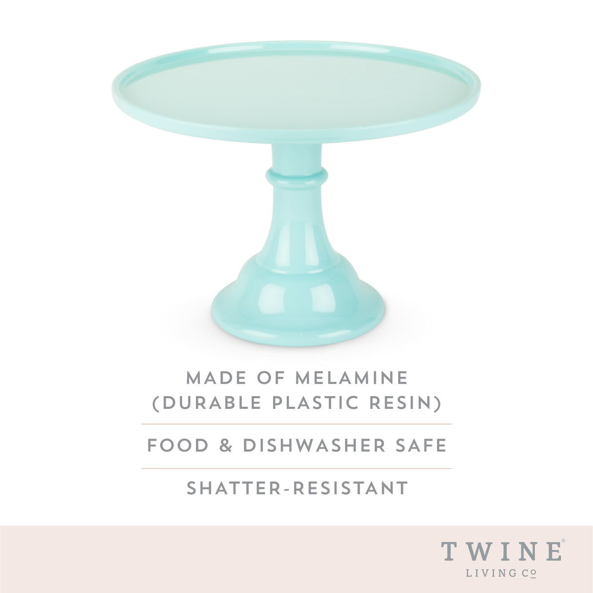 Melamine Cake Stand in Mint