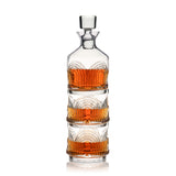 Deco Beau 3-Piece Crystal Stacking Decanter