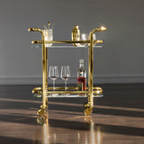 Belmont Bar Cart in Gold