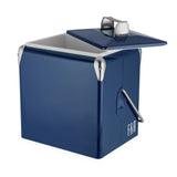 Vintage Metal Cooler in Blue