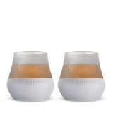 Glass FREEZE Tasting Cooling Cup in Gray, Set of 2