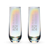 Luster Stemless Champagne Flutes, Set of 2