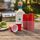 Party 1.75 oz Lil Red's Plastic Cups in Red, Set of 20