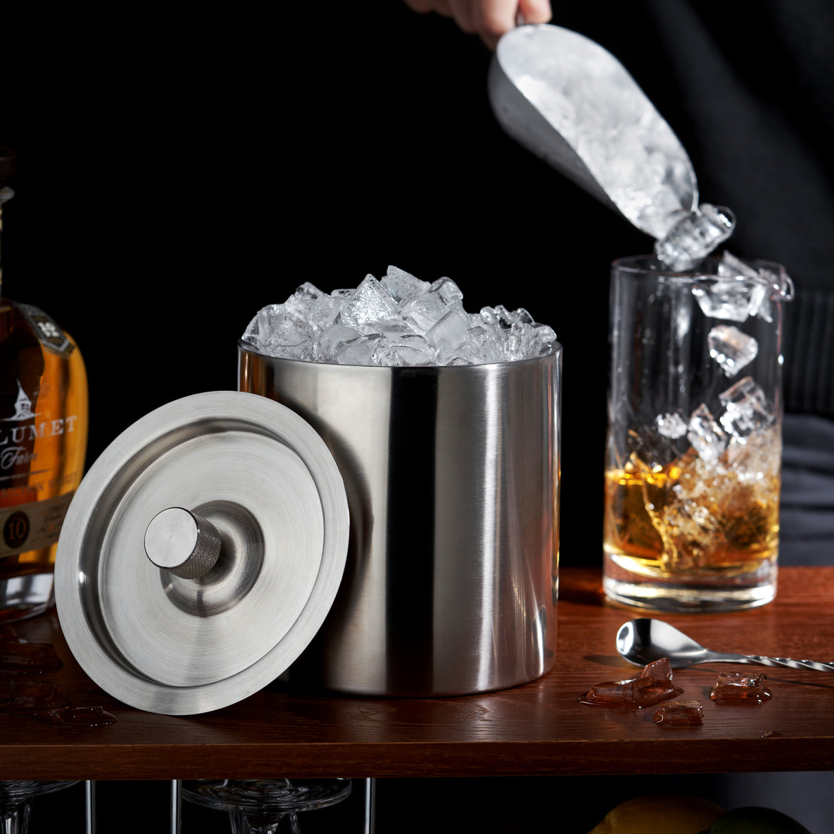 Harrison Insulated Ice Bucket in Stainless Steel