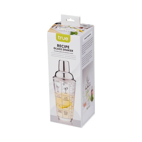 Glass Recipe Cocktail Shaker