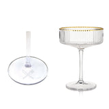 Meridian Crystal Coupe Glasses, Set of 2