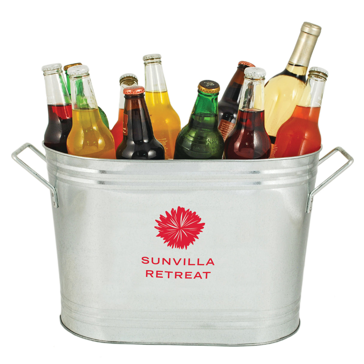 Cold Beverages Galvanized Metal Beverage Tub