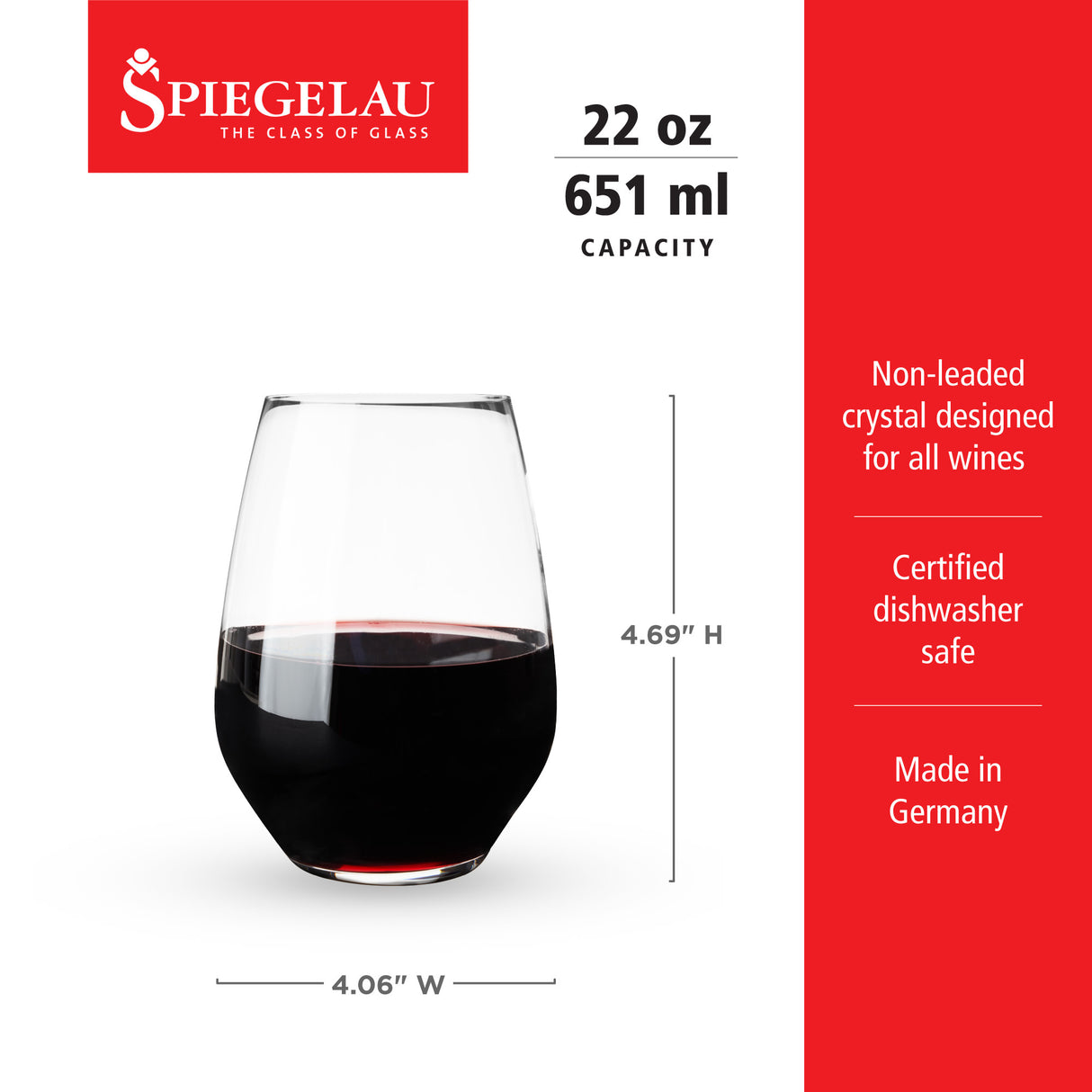 Authentis All Purpose Tumbler XL, Set of 4