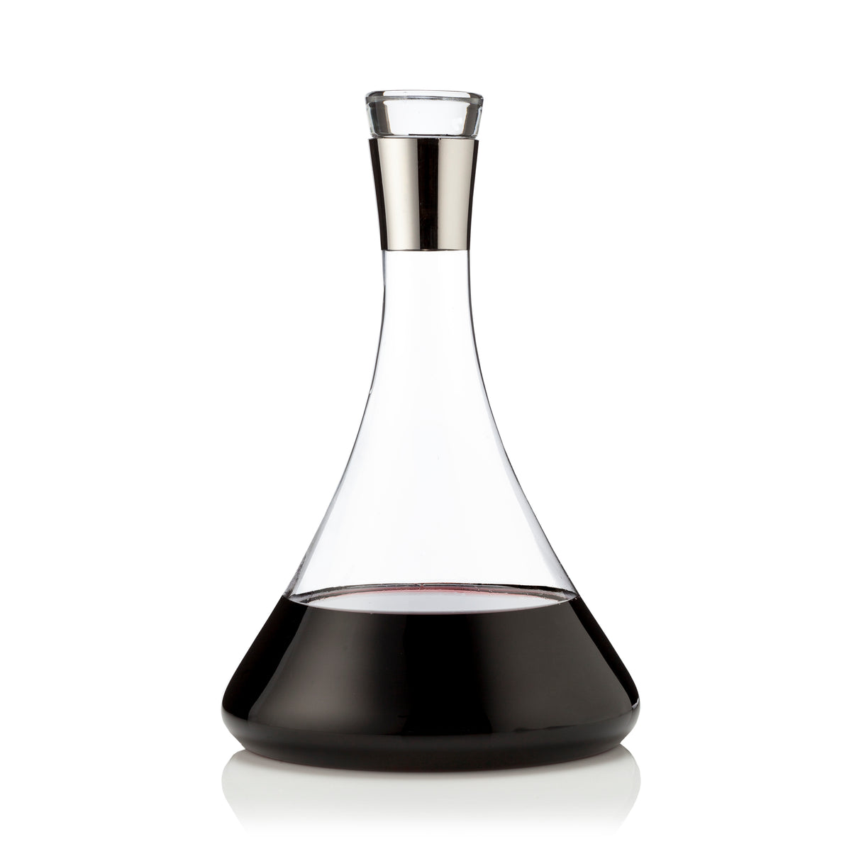 Irving Crystal Decanter with Chrome Rim