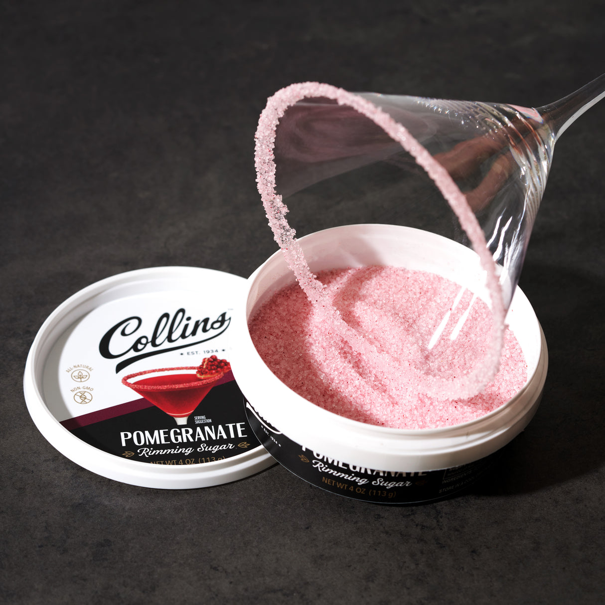Pomegranate Rimming Sugar, 4 oz