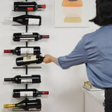 Align Wall-Mounted 9-Bottle Wine Rack