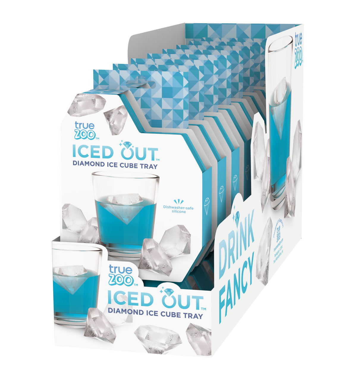 TrueZoo Iced Out Diamond Silicone Ice Cube Tray