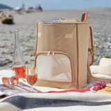 Insulated Cooler Backpack in Tan