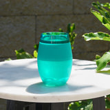 Wine FREEZE Cooling Cup in Tinted Green