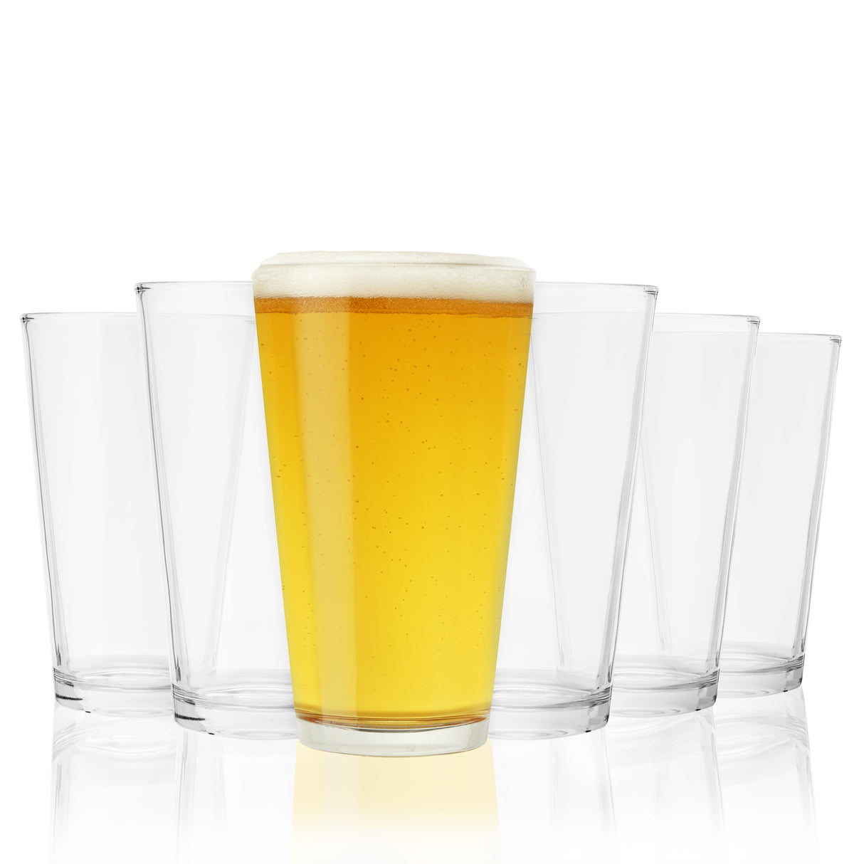 Pint Beer Glasses, Set of 6